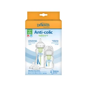 Set me dy biberona plastik Options+, 0m+ & 3m+