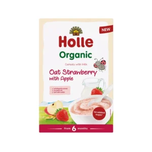 Drithera organike me qumesht, tershere, luleshtrydhe dhe molle (6m+)