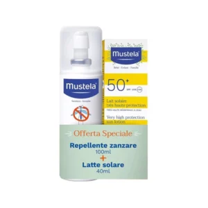 Mustela qumesht dielli 40 ml SPF50+ me repelent kunder mushkonjave 100 ml
