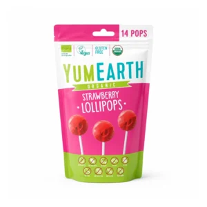 YumEarth – Lollipops organike me luleshtrydhe, 14 cope