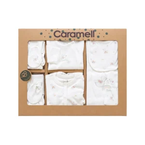 Set materniteti për bebe 10 pjesë Caramell me material pambuku