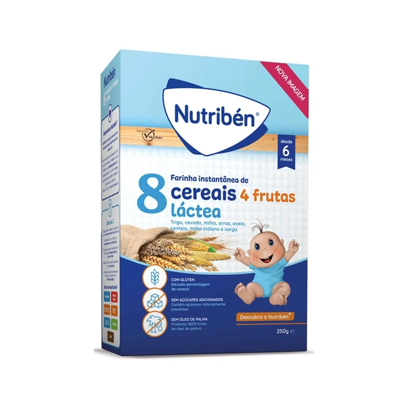 Nutriben 8 Drithëra dhe 4 Fruta me Qumësht për bebe 6m+