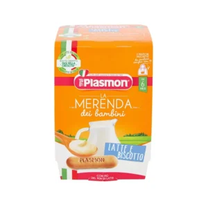 Plasmon merendë me qumësht dhe biskota