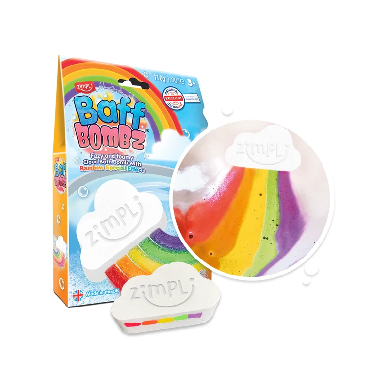 Zimpli Large Rainbow Special Effect Baff Bombz