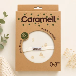 Mbështjellëse për bebe Caramell 0-3 muaj ngjyrë bezhë