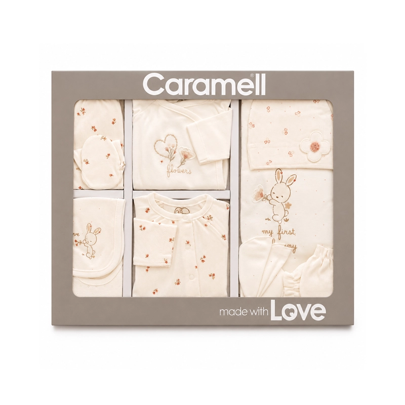 Set materniteti Caramell prej pambuku organik
