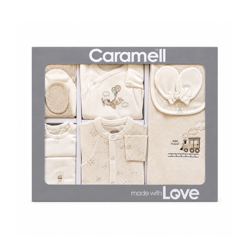 Set materniteti Caramell prej pambuku organik