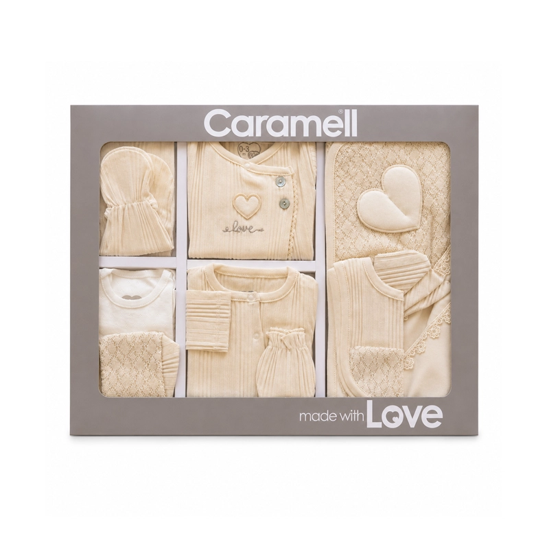 Set materniteti Caramell prej pambuku organik