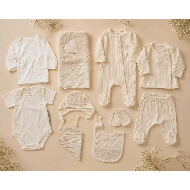 Set materniteti Caramell prej pambuku organik - Figura 2