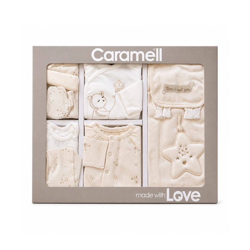 Set materniteti Caramell prej pambuku organik