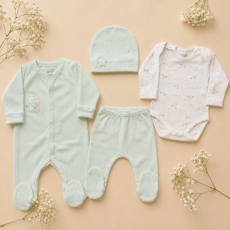Set Materniteti Caramell – 4 Pjesë për Bebe - Figura 2