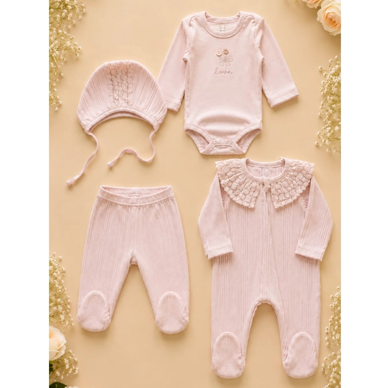 Set Materniteti Caramell – 4 Pjesë për Bebe - Figura 2