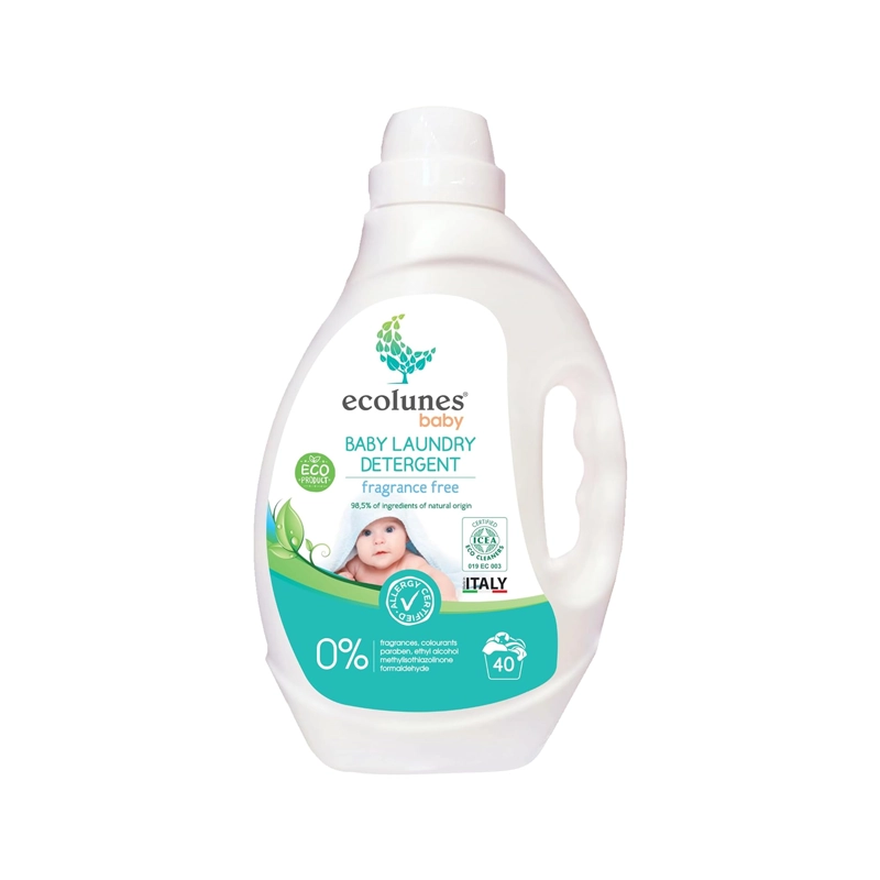 Ecolunes Detergjent Rrobash për Bebe pa Aromë – 2 L