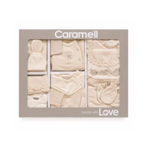 Set Materniteti Caramell prej Pambuku – 10 Pjesë