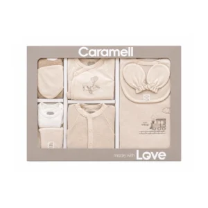 Set Materniteti Caramell prej Pambuku – 10 Pjesë